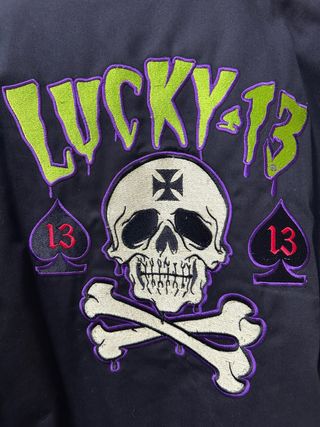 Chaqueta Lucky 13 Bordada Psychobilly Rockabilly