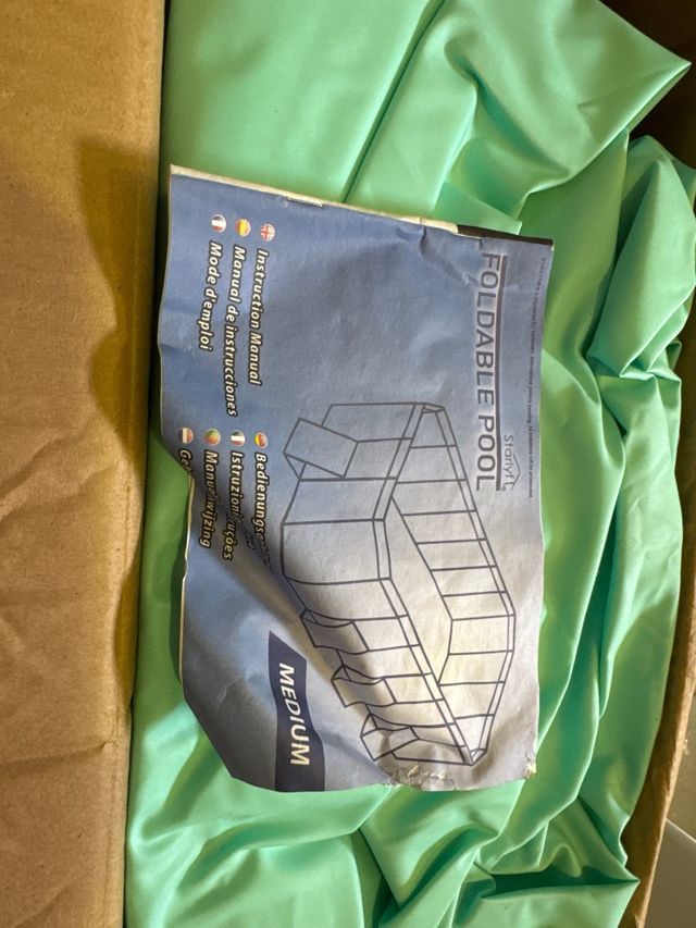 Piscina Dobrável Azul e Branca