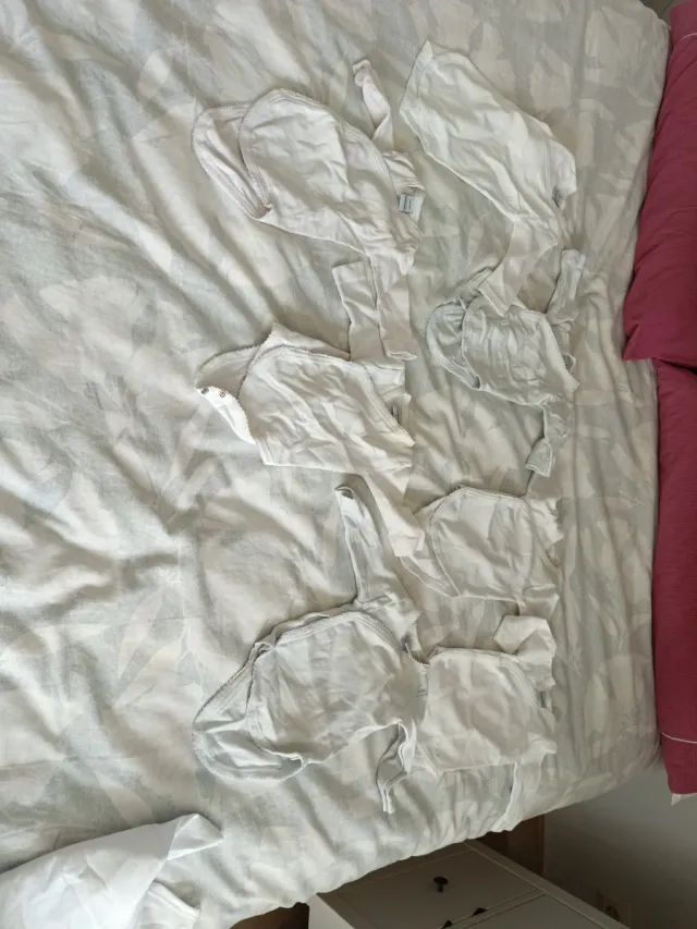 Lote Bodys Bebé Babidu Blancos Talla 50