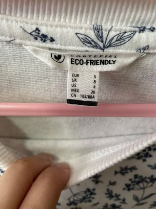 Sudadera Cortefiel Estampada Flores Abrigada