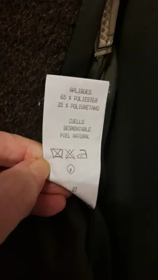 Abrigo de lana y alpaca