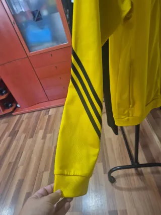Chaqueta Adidas Hombre Amarilla y Negra