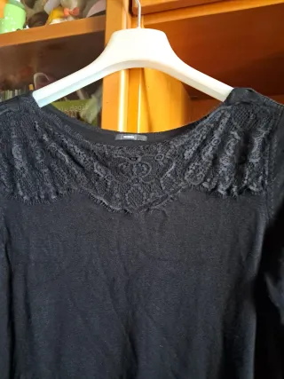 Abito Tezenis nero con pizzo