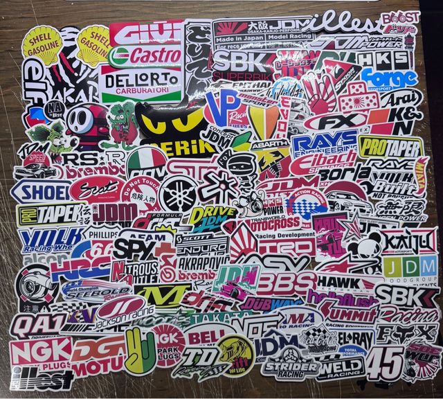117 Pegatinas Racing Coche Moto Casco