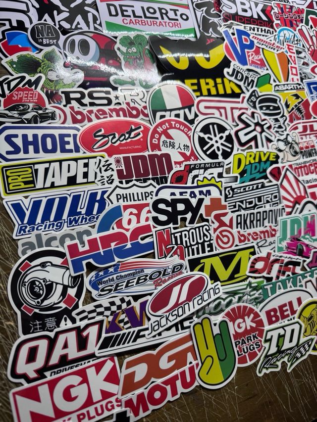 117 Pegatinas Racing Coche Moto Casco