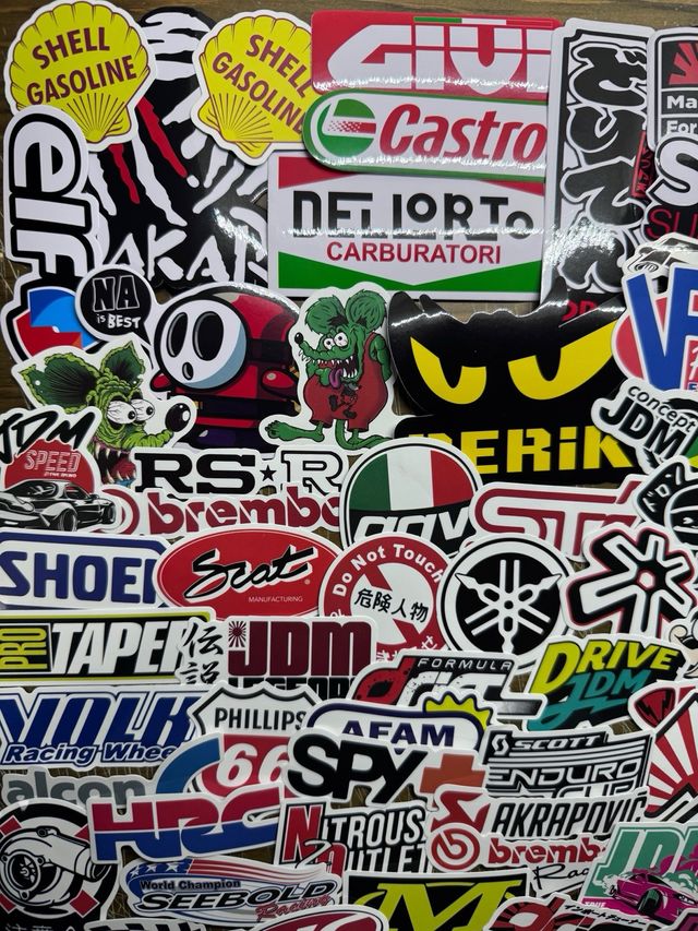 117 Pegatinas Racing Coche Moto Casco