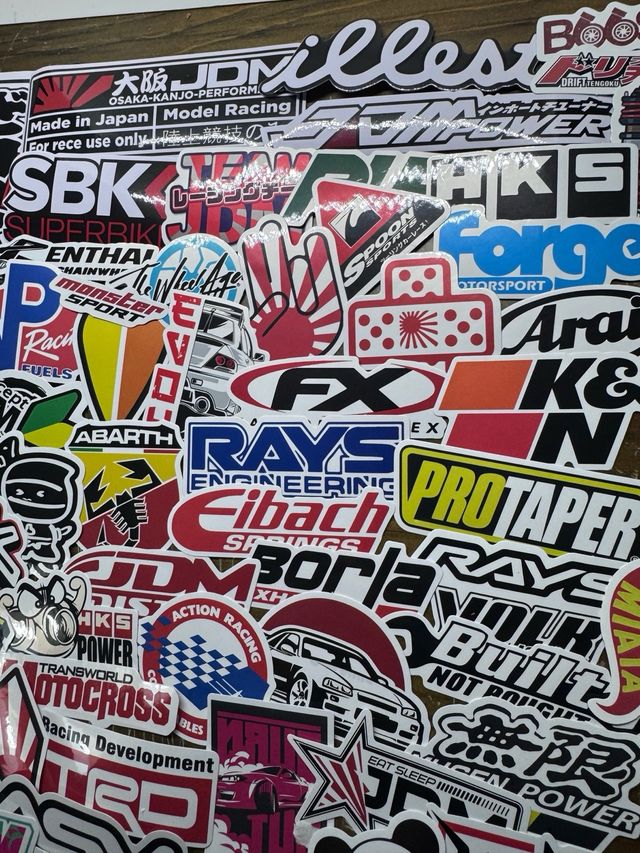 117 Pegatinas Racing Coche Moto Casco