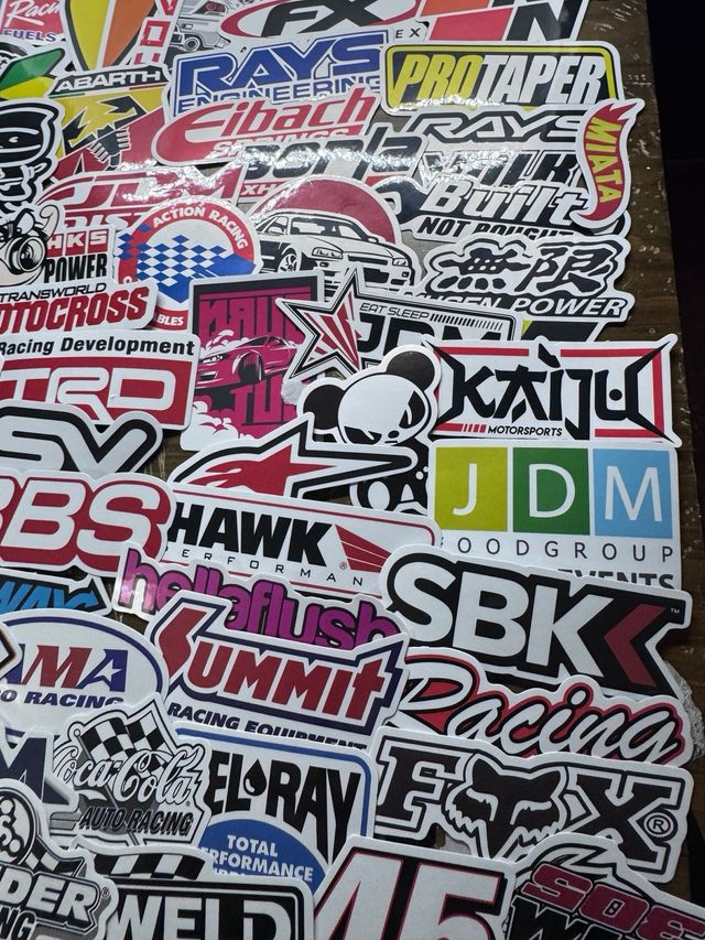 117 Pegatinas Racing Coche Moto Casco