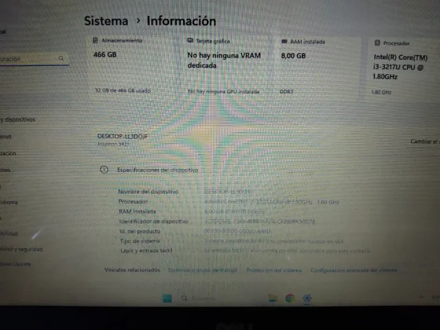 Portátil Dell + Windows 11 PRO