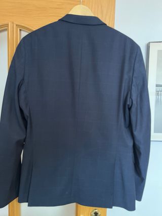 Traje de Mango a cuadros azul