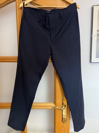 Traje de Mango a cuadros azul