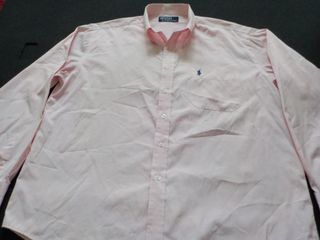 Camisa Polo Ralph Lauren Oxford Rosa Pastel