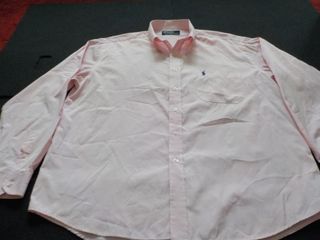 Camisa Polo Ralph Lauren Oxford Rosa Pastel