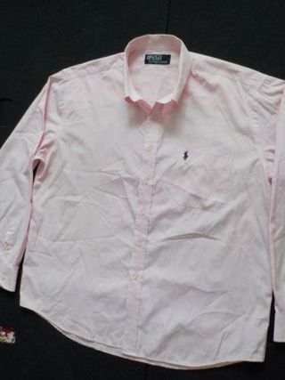 Camisa Polo Ralph Lauren Oxford Rosa Pastel