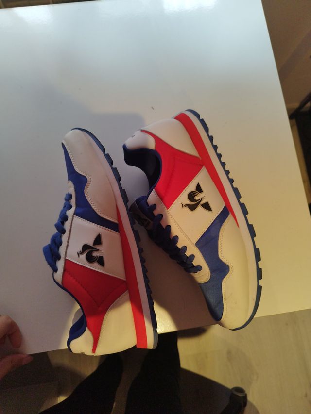 Zapatillas Le Coq Sportif Beige/Azul/Rojo