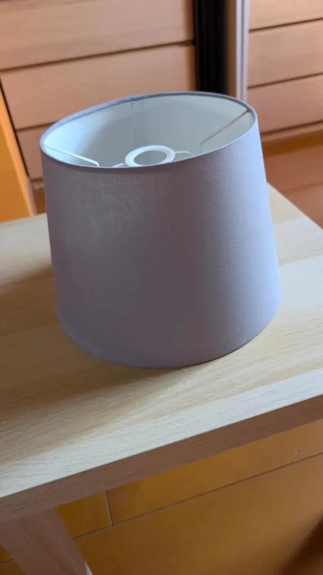 Tulipa para lámpara gris tela