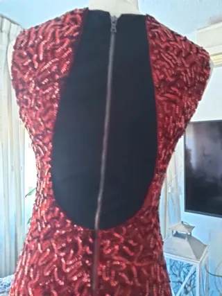 Vestido Fiesta Rojo Alice + Olivia