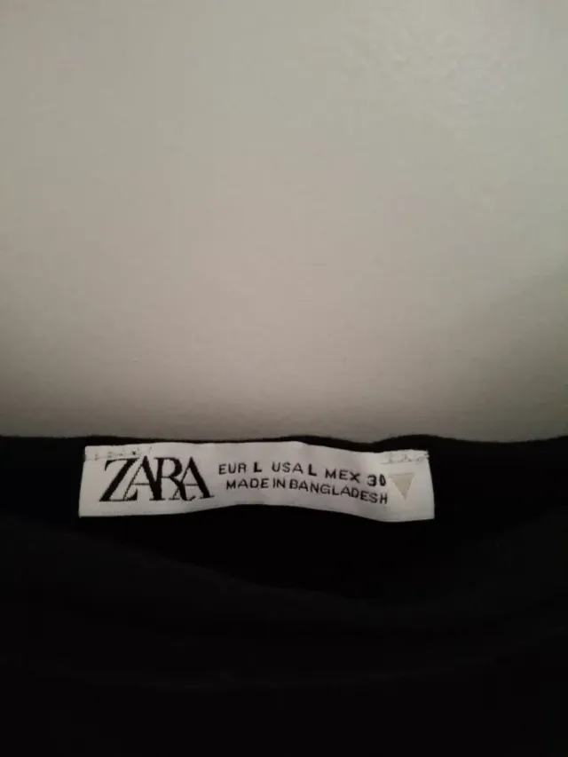 Vestido negro ZARA tirantes L