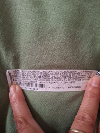 Vestido negro ZARA tirantes L