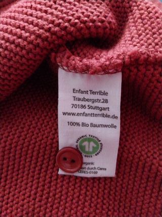 Cardigan bambina 110/116 cm marroncino arancione