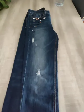 Tejano elástico mujer