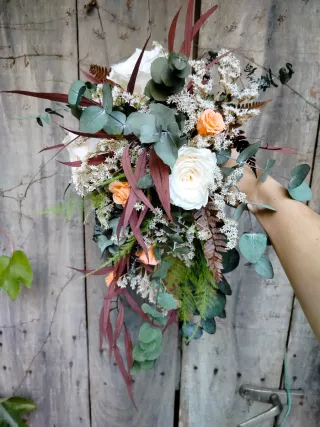 Ramo de Novia Cascada Preservado
