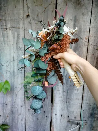 Ramo de Novia Cascada Preservado