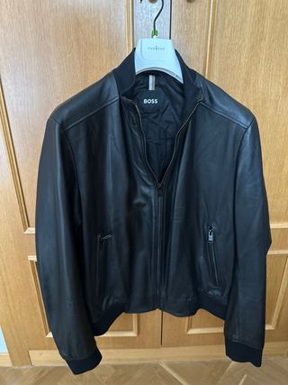 Cazadora de cuero BOSS