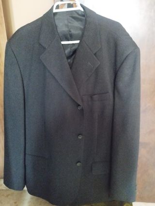 Traje de chaqueta hombre y negro y azul