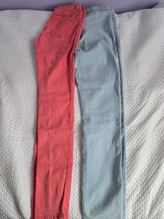 2 pantalones elásticos finos