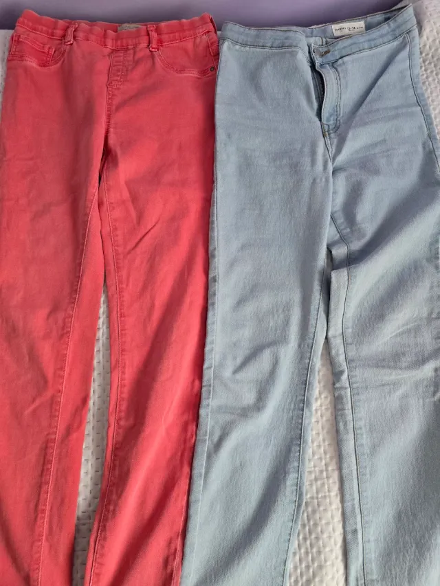 2 pantalones elásticos finos