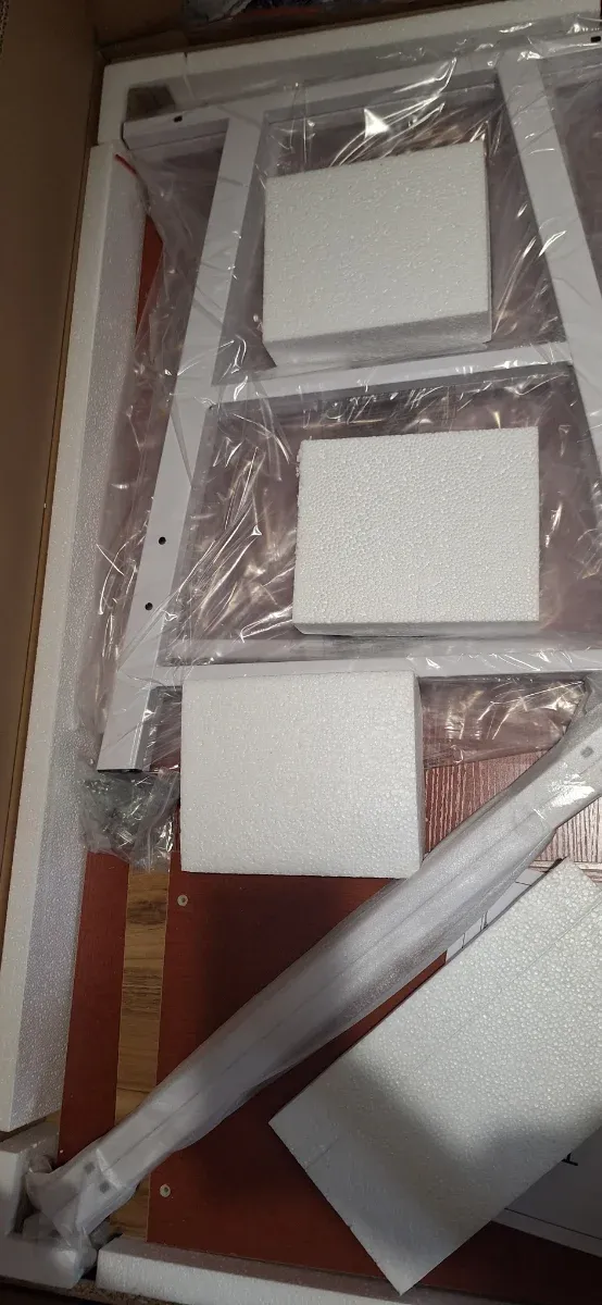 Escritorio metálico y madera 120x60x75