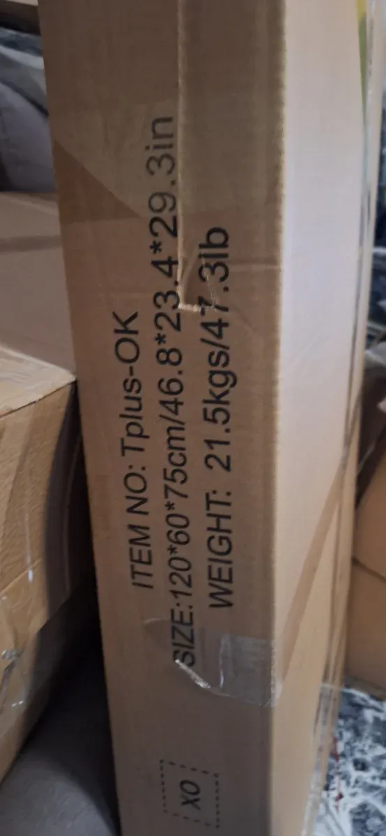 Escritorio metálico y madera 120x60x75