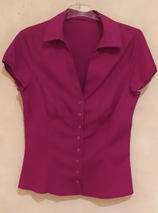 Blusa Fucsia Manga Corta