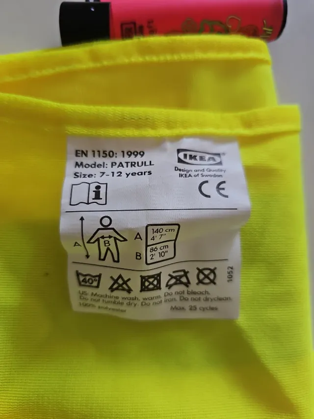 REGALO  Chaleco infantil seguridad fluorescente