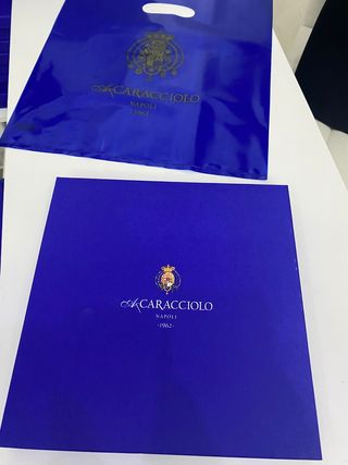 Sciarpa in cashmere e lana blu e beige