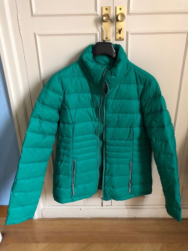 Plumífero verde mujer