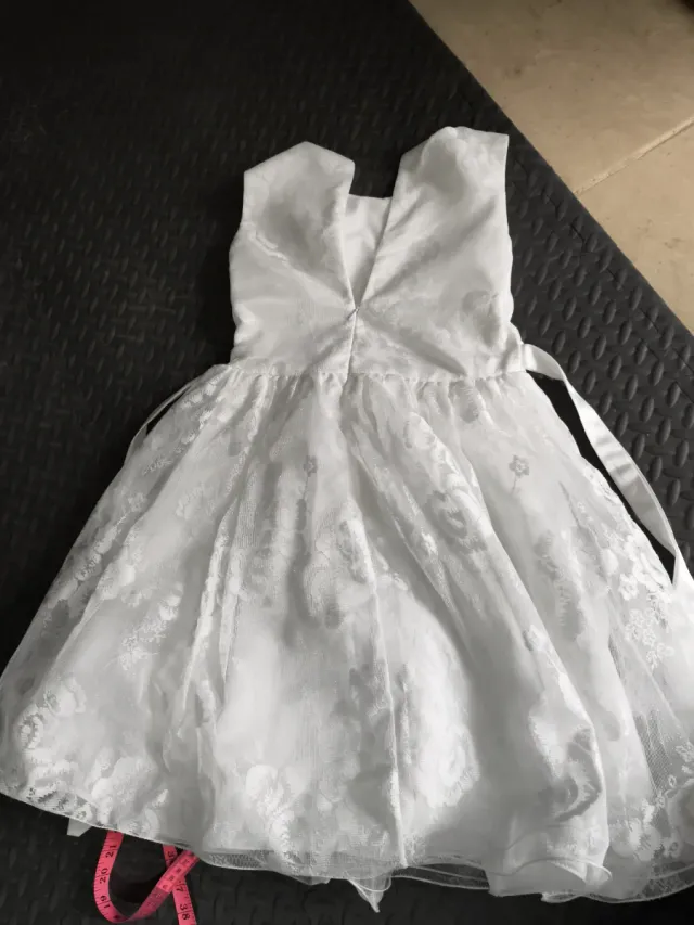 Vestido blanco niña comunión encaje