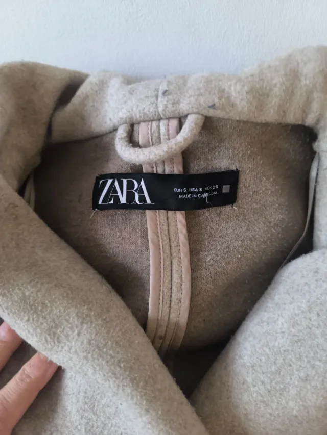 Parka Zara mujer talla S beige