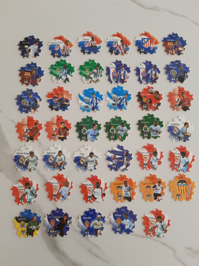 Tazos antiguos Liga de Fútbol