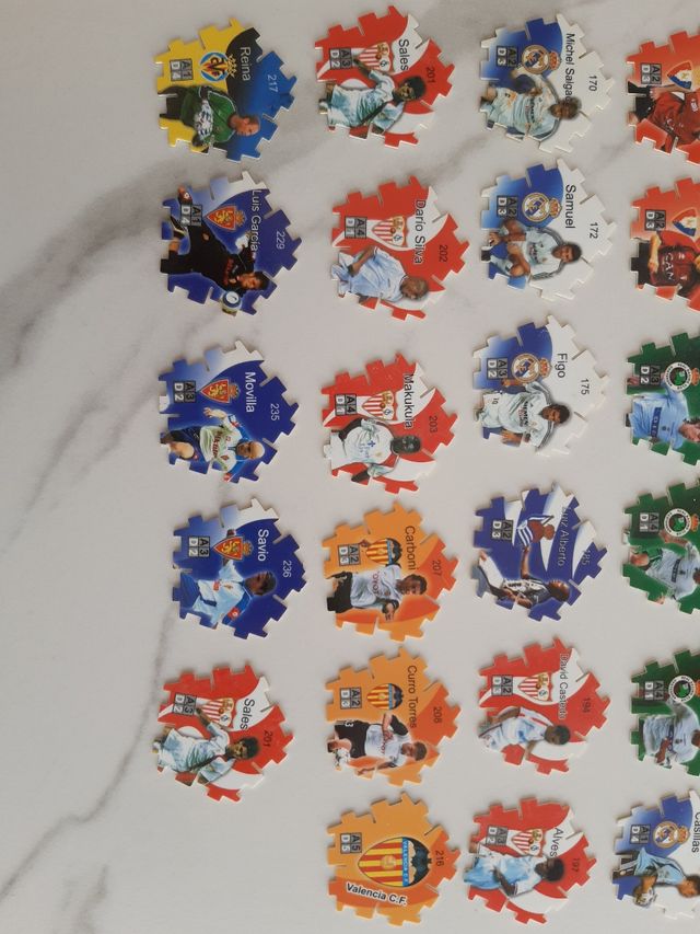 Tazos antiguos Liga de Fútbol