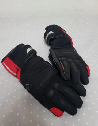 Guantes Moto Bela Negros y Rojos