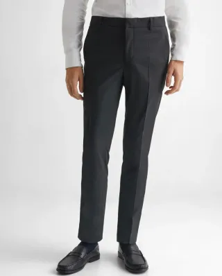 Pantalón de traje slim fit negro