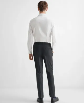 Pantalón de traje slim fit negro