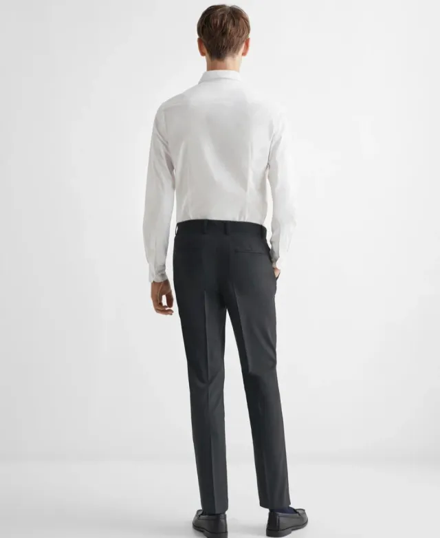 Pantalón de traje slim fit negro