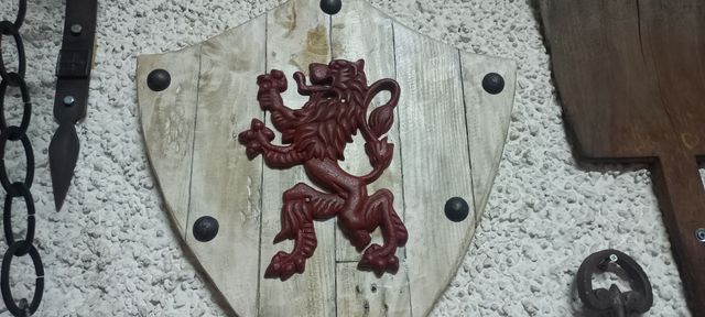 Escudo Hierro y Madera Reino León
