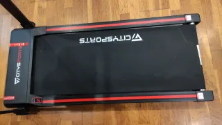 CITYSPORTS Cinta de Correr Negra y Roja