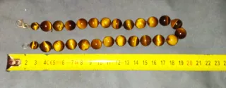 Collana antica pietre occhio di tigre