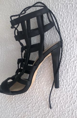 Sandalias Zara Piel Negras