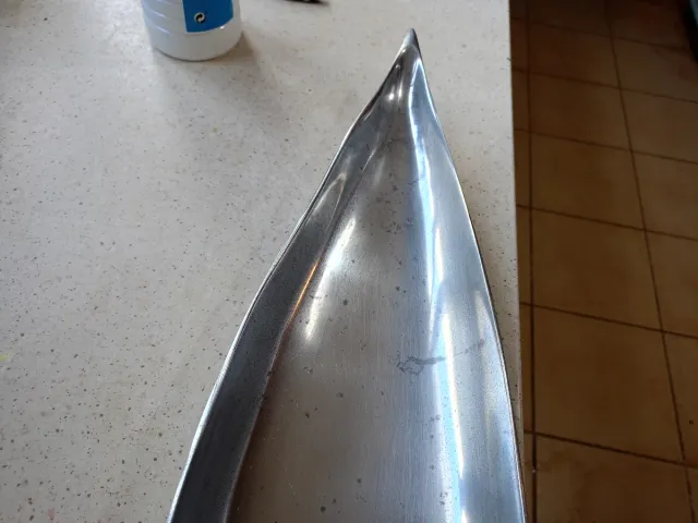 Bandeja decorativa metálica plateada